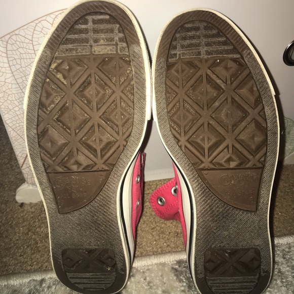 Hot Pink High Top Converse Size 8 - Picture 3 of 6